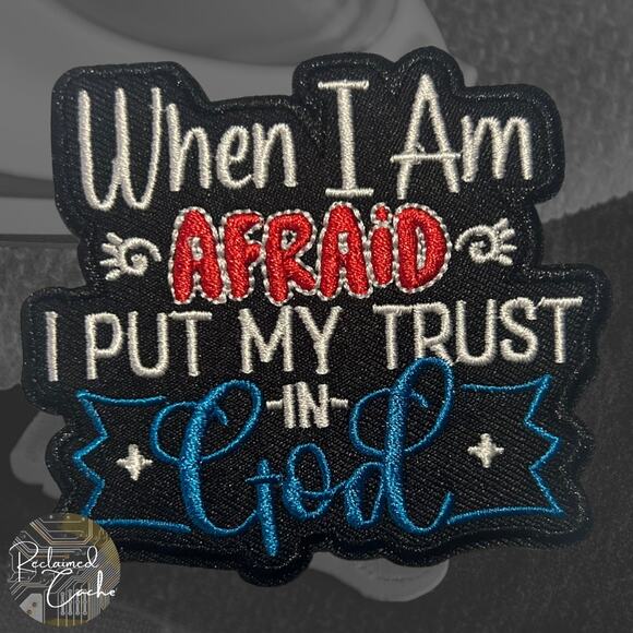 Put My Trust In God Iron On Patch - Picture 1 of 3